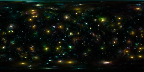 Wall Mural - 360-degree deep space hdr panorama for lighting maps