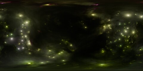 Wall Mural - 360-degree deep space hdr panorama for lighting maps