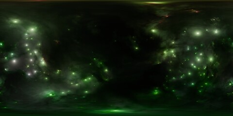 Wall Mural - stunning hdr sky map with vibrant galactic clouds