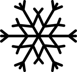Wall Mural - snowflake black design element