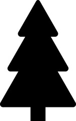 Wall Mural - christmas tree black icon