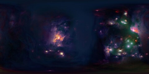 Wall Mural - High Dynamic Range Nebula Map for 3D Visualizations