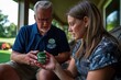 © Road Red Runner - Worried family members discuss kratom use outdoors in the evening light