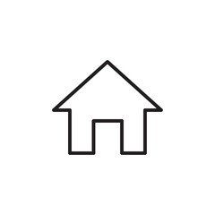 Wall Mural - home icon vector set outline