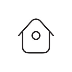Wall Mural - home icon vector set outline