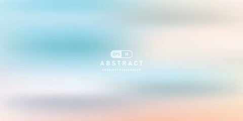 Poster - Blue sky and white cloud abstract gradient vector background.