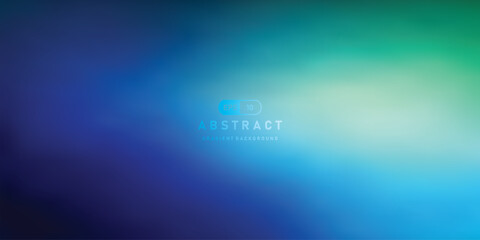 Poster - abstract deep blue, green, blue gradient vector background