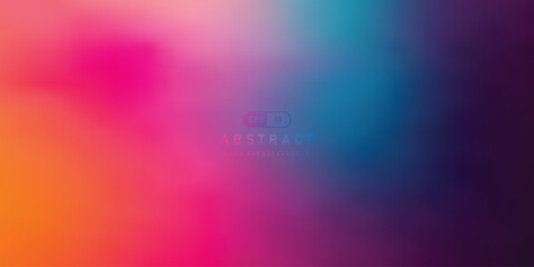Aufkleber - Colorful abstract gradient vector background. orange,pink,blue,deep blue gradient