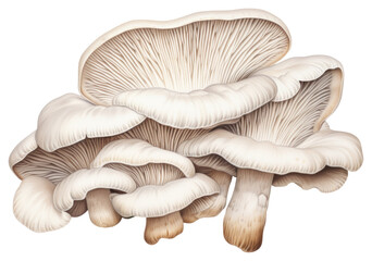 Wall Mural - png oyster mushroom mushroom fungus plant.