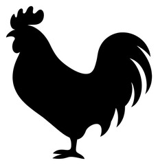 Wall Mural - PNG Hen logo icon silhouette chicken poultry.