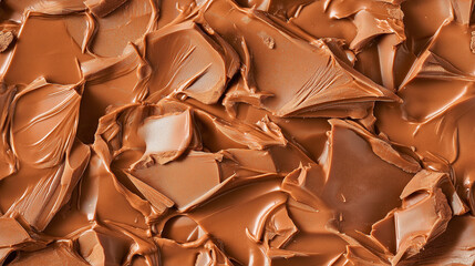 Wall Mural - a close-up, top-down view of chopped almond butter chocolate scattered across the frame