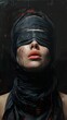© Infinity - Blindfolded Woman Portrait: A Study in Mystery and Expression