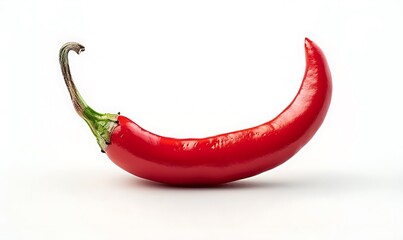 red chili pepper isolated on white background