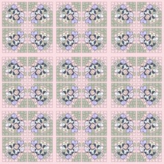 seamless pattern with flowers