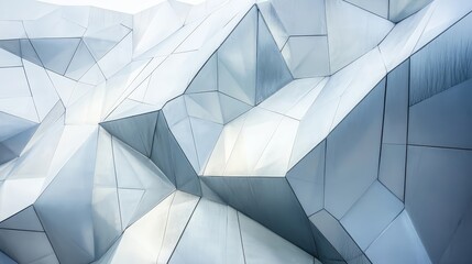 Modern Architecture Geometric Facade Close Up