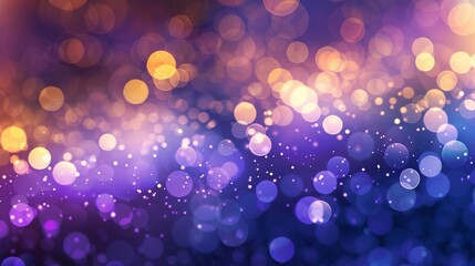 Canvas Print - Abstract purple bokeh glitter blur background – soft defocused lights creating a dreamy and ethereal atmosphere for elegant digital art, website designs, and creative projects

