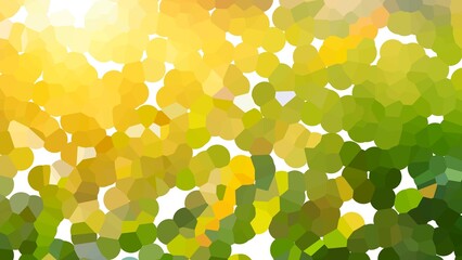 Wall Mural - Abstract background of irregular circles with yellow and green gradients