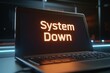 © Watie2781 - Laptop screen showing system down message