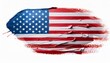 © ochikosan - 絵の具とアメリカの国旗(Paint of the United States of America flag.)