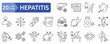 © miftahul - Hepatitis icon set