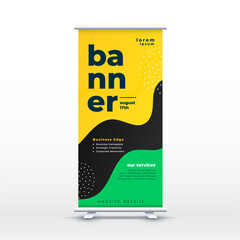 Wall Mural - rolled up display cover banner a corporate stationery