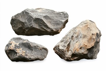 rock isolated on white background