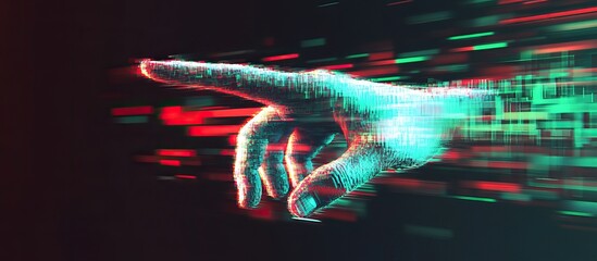 Digital Hand Pointing in Cyberspace