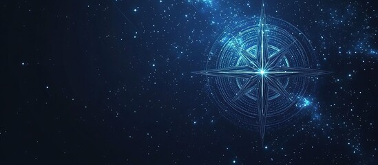 Digital Compass in a Starry Sky