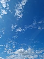 Wall Mural - blue sky and small clouds