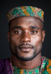 Wall Mural - Portrait of a pensive african man