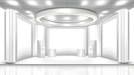 Wall Mural - a white room with a white ceiling and white walls