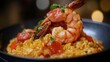 © Puttipong - Shrimp Dish with Rice and Garnish in Elegant Bowl