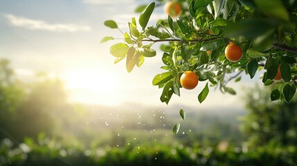 A tree with branches heavy with fruit, symbolizing the harvest of a life filled with abundance.