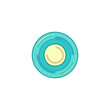 © Waseem-Creations - Cute cartoon round color pallet icon vector illustration