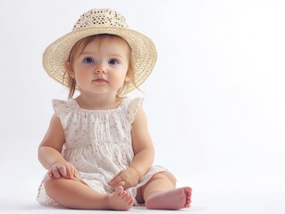 Poster - little girl in a hat