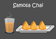 © Amado Designes - Indian masala chai and samosa vector illustration .