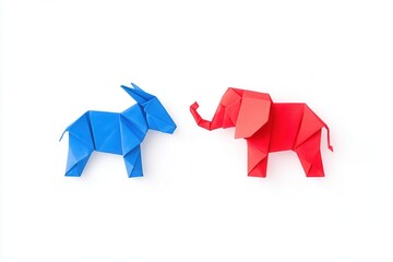 new york, usa, september 12, 2024: u.s. presidential election 2024: political rivalry between blue d