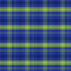 Wall Mural - plaid with twill weave repeat pattern.gingham seamless pattern in navy blue and green.checkered tart