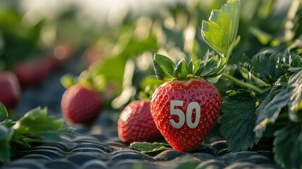 Sticker - Strawberry-Fifties Celebration