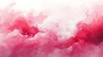 Wall Mural - Abstract Pink Watercolor Background