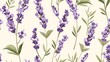 © Imsuniyah - A Delicate Pattern of Lavender Blooms and Greenery