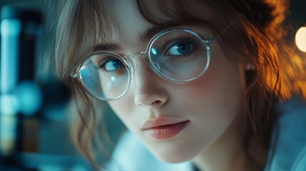 Wall Mural - young scientist in laboratory