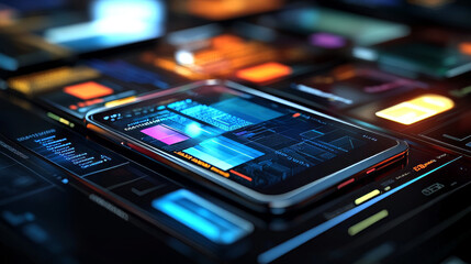 Creating apps for smartphones and tablets involves coding and programming. This includes designing the user interface and building the software that runs on the device.