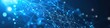 © logyartstudios - Abstract blue digital network with glowing lines and points.