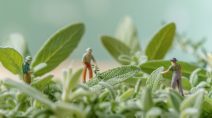 Wall Mural - miniature farm 