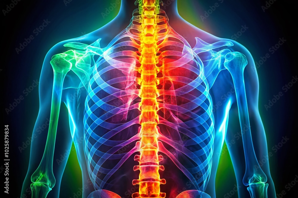 Normal Spine X-Ray Image for Medical Diagnosis and Education on Spinal ...