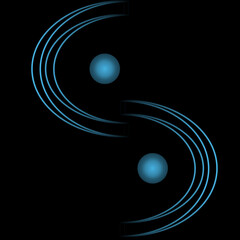 Wall Mural - yin yang symbol
