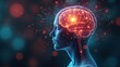 © Firman Dasmir - Abstract Depiction of Health Intelligence with a Glowing Brain Surrounded by Holographic Medical Data and Icons