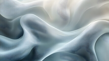 Wall Mural - a piece of fabric with a wave pattern