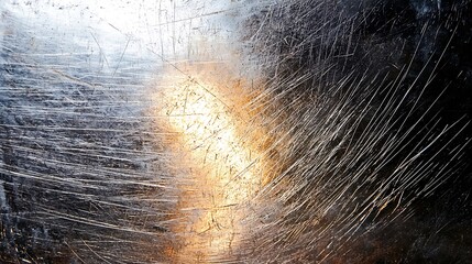 Poster - Abstract texture with scratches and light reflection effects.
